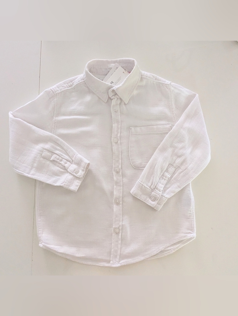 White Zara Dress Shirt Size 4T Cotton